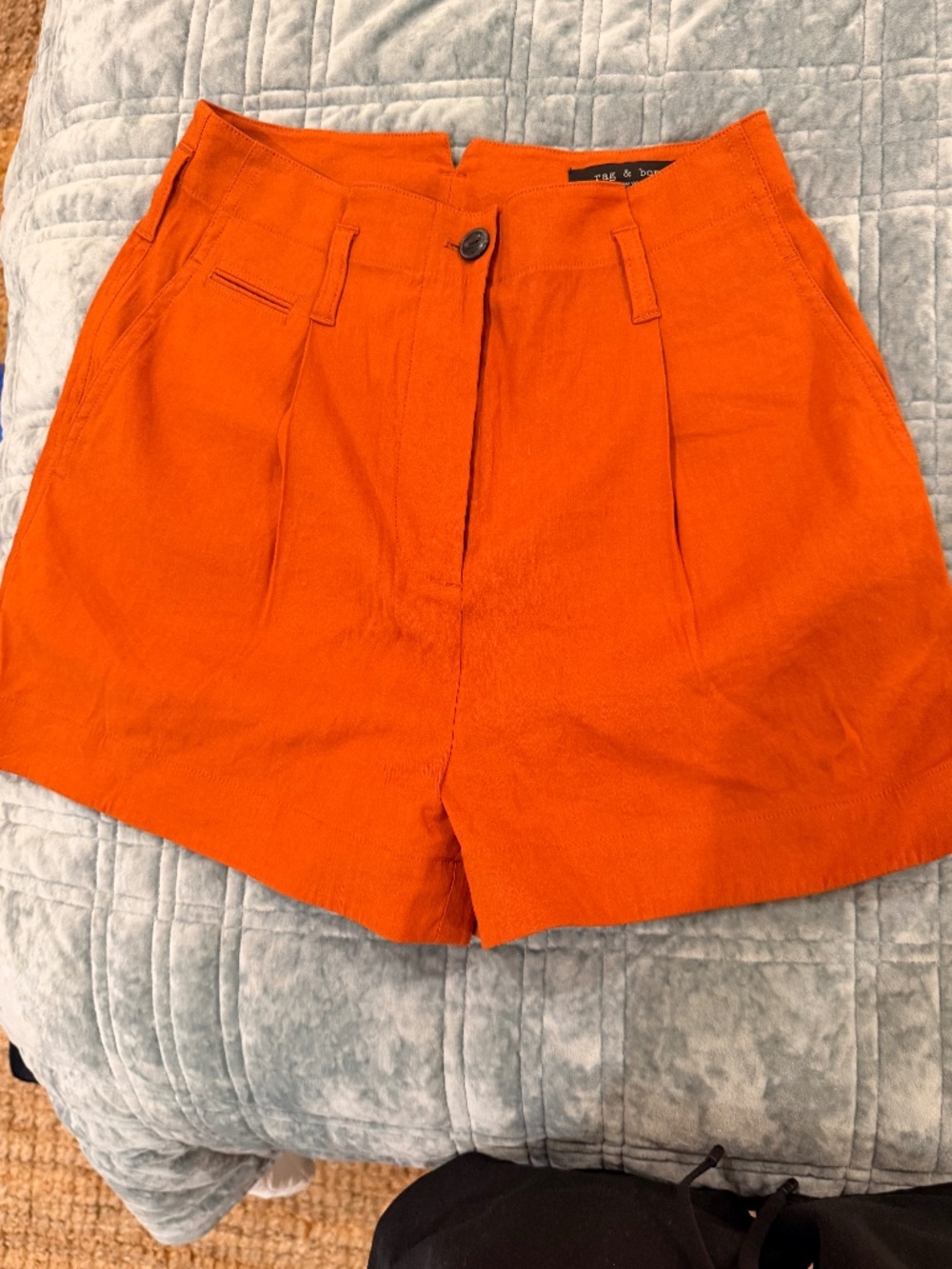 Rag & Bone Orange High Waist Shorts - Size 2